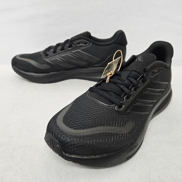 Adidas RunFalcon 5 Running Shoes IE8812 Triple Black Men\'s Size 8‎ main image 5
